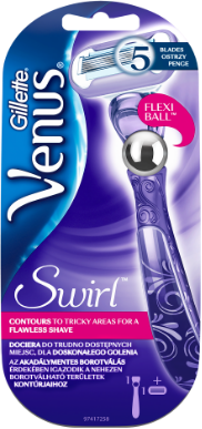 Gillette Venus Venus Swirl Extra smooth strojček + holiaca hlavica