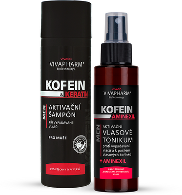 Vivaco Darčeková kazeta kofeín šampón + vlasové tonikum