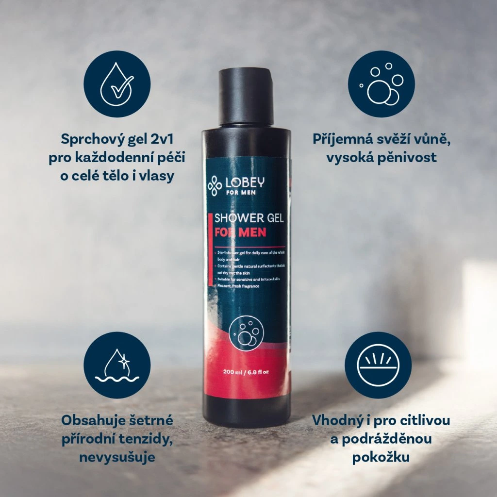 Lobey Sprchový gél pre mužov 200 ml