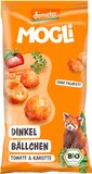 MOGLi BIO Špaldové guličky s paradajkami a mrkvou s certifikáciou Demeter 40 g