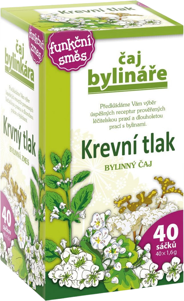 Čaj Bylináře Krvný tlak 40 x 1.6 g