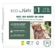 Eco by Naty Plienky jednorázové 1 Newborn 2-5 kg 25 ks