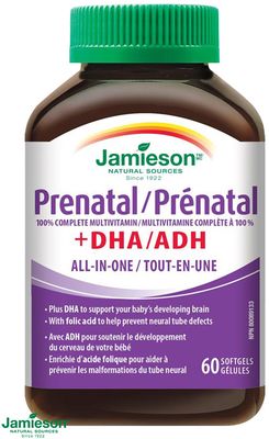 Jamieson Prenatal complete s DHA a EPA, 60 kapsúl