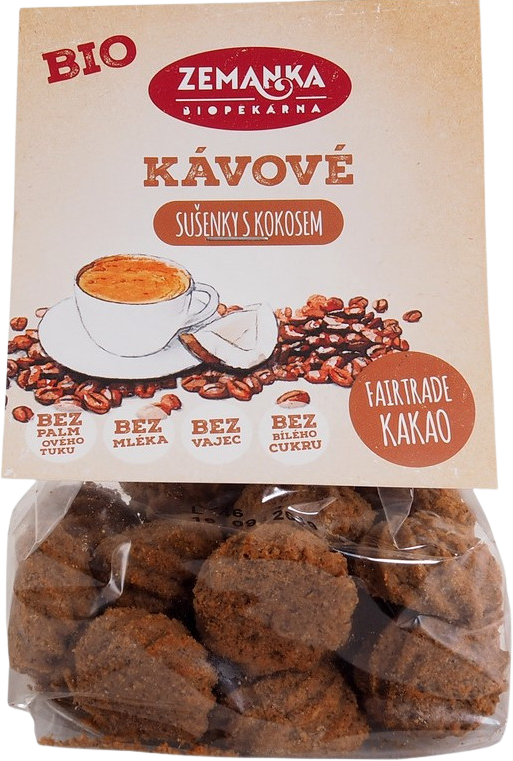Zemanka Kávové bio sušienky s kokosom 100 g