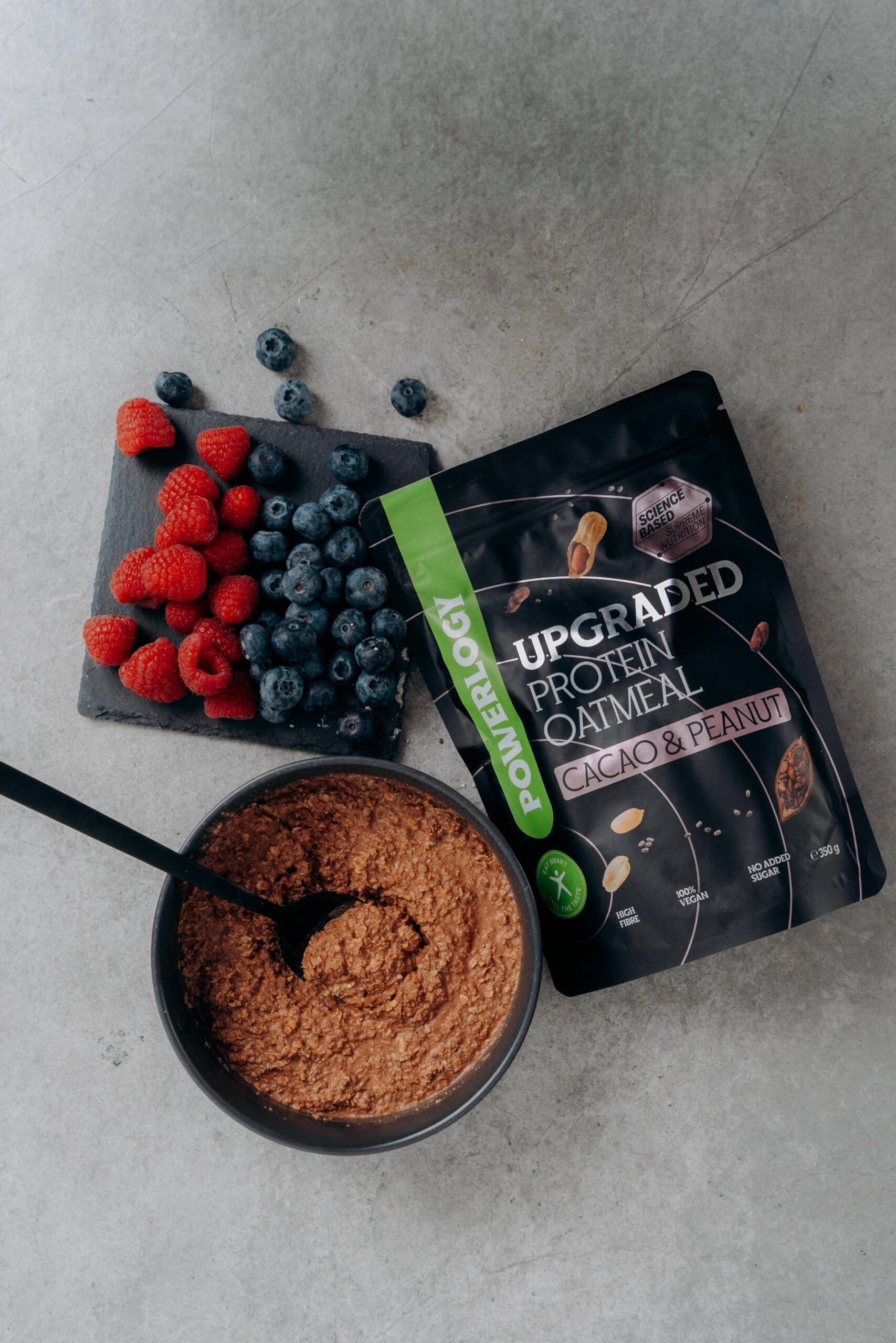 Powerlogy Upgraded Protein Oatmeal Cacao and Peanut 350 g