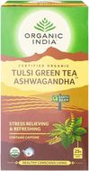 Organic India Tulsi so zeleným čajom a Ašvagandou BIO 25 ks