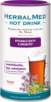 Dr.Weiss Herbalmed HotDrink dýchacie cesty 180 g