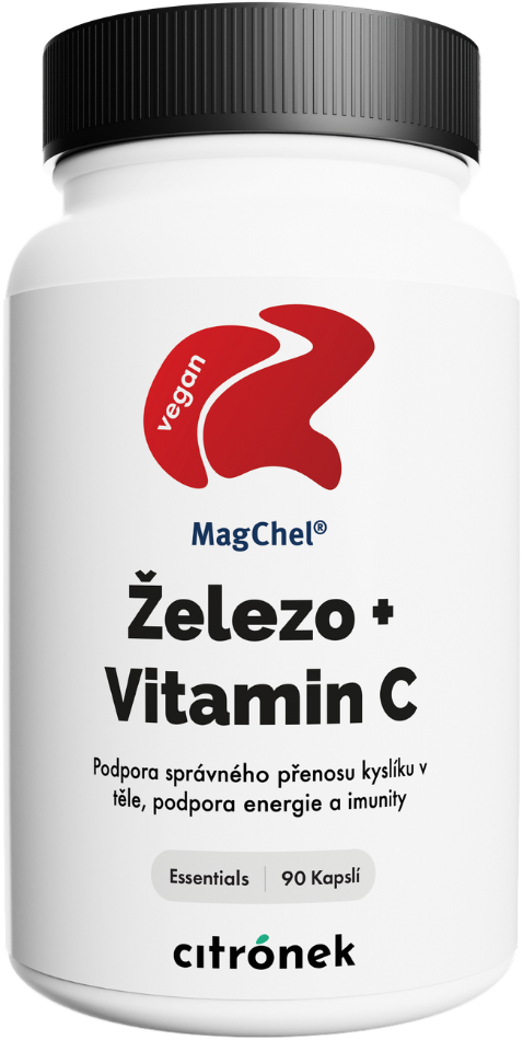 Citronek Železo bisglycinát MagChel® + Vitamín C 90 kapsúl