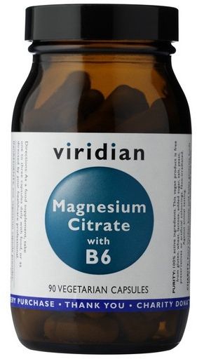 Viridian Magnesium Citrate with Vitamin B6 90 kapsúl