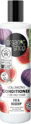 Organic Shop Objemový kondicionér na mastné vlasy Figy a šípok 280 ml