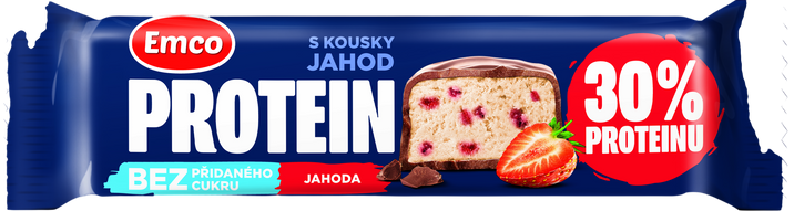 Emco Proteínová tyčinka jahodová 50 g