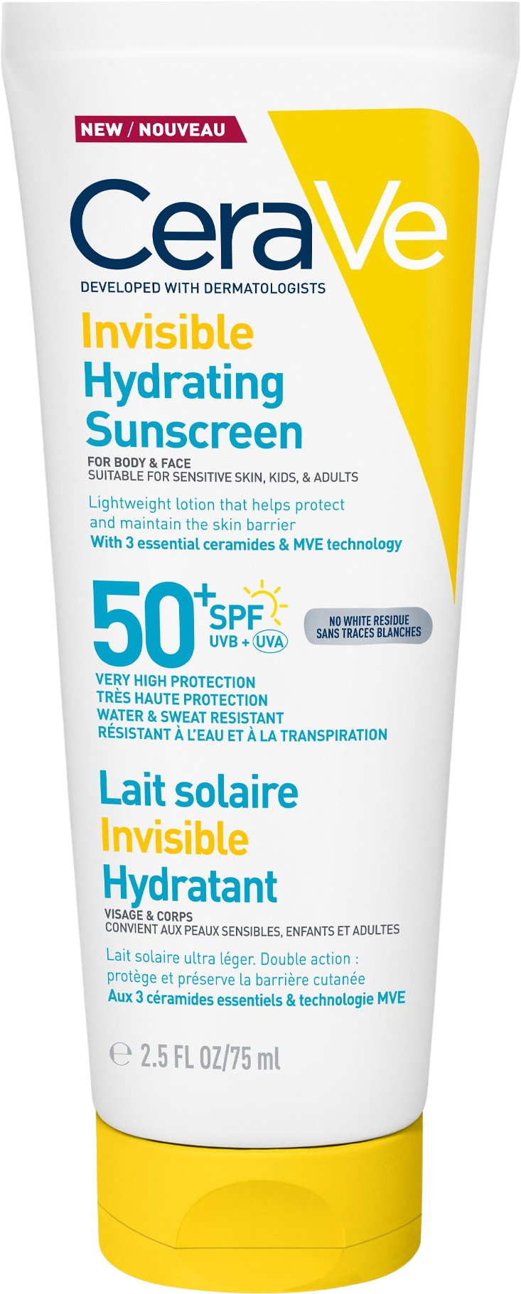 CeraVe Hydratačný opaľovací krém SPF50, 75 ml