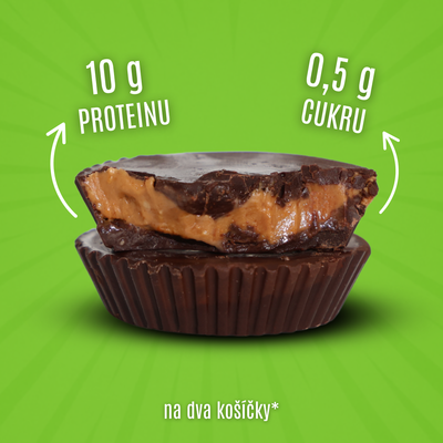 Nutry Nuts Proteínové košíčky - horúca čokoláda s arašidovým máslom 2 x 21 g