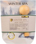 Accentra Soľ do kúpeľa Winter spa v darčekovom vrecku vr. drevené lyžičky 150 g