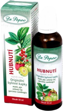 Dr.Popov Chudnutie bylinné kvapky 50 ml