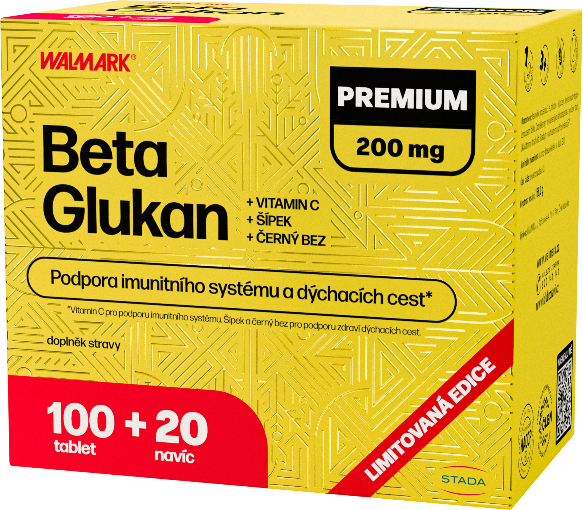Walmark Beta Glukan 200mg 120 tabliet