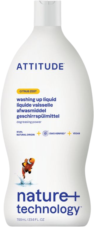 Attitude Prostriedok na umývanie riadu s vôňou citrónovej kôry 700 ml