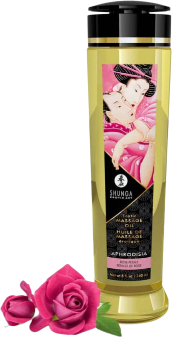 Shunga Masážny olej Erotic Masage Oil Rose 240 ml