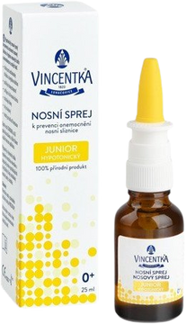 Vincentka Nosový sprej Junior hypotonický. 25 ml