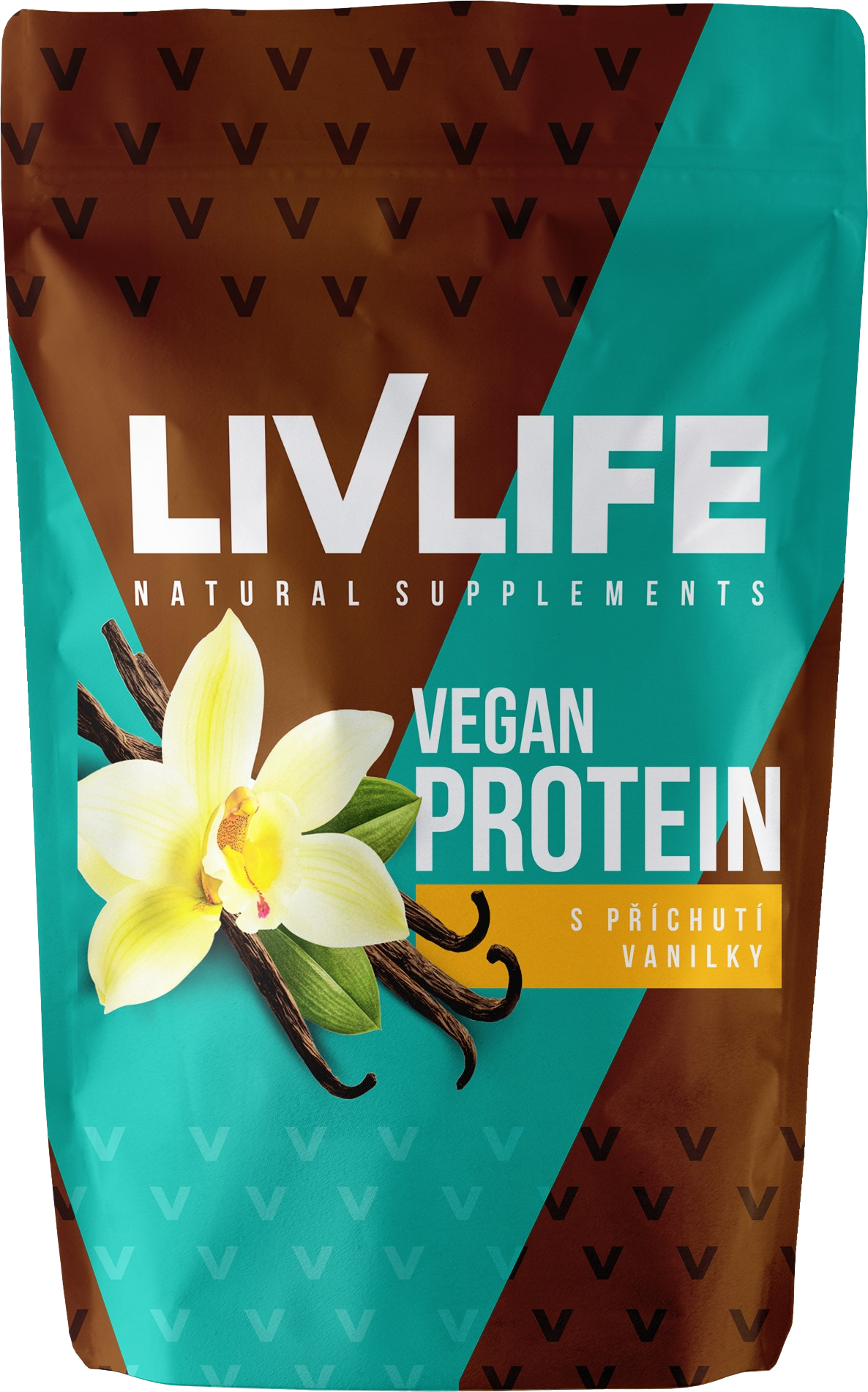 Livlife Vegan proteín s príchuťou vanilky 490 g