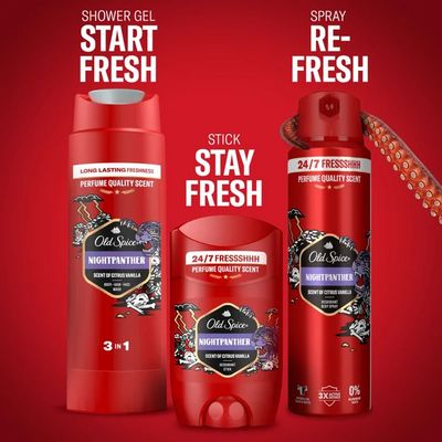 Old Spice Xmass sada Night Panther deodoranty a sprchový gel