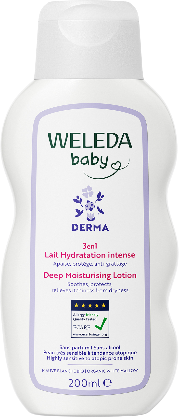Weleda 3v1 DERMA Hydratačné mlieko 200 ml