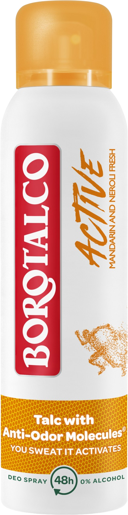 Borotalco Active Mandarin and Neroli Fresh, Antiperspirant dezodorant sprej Unisex 150 ml