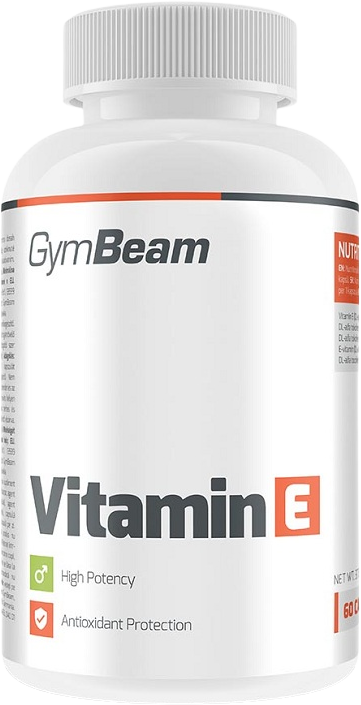 GymBeam Vitamin E bez príchute 60 ks