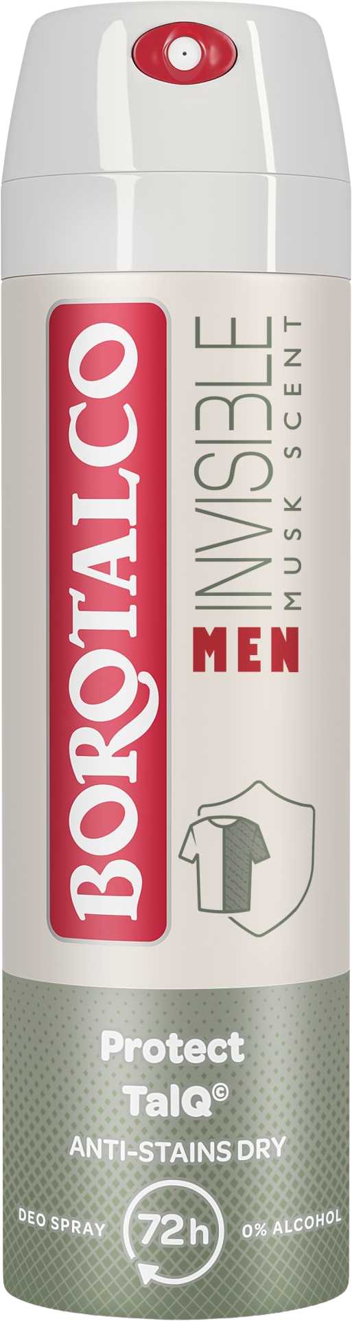 Borotalco Men Invisible Musk Scent Protect TalQ, Dezodorant sprej pre mužov 150 ml