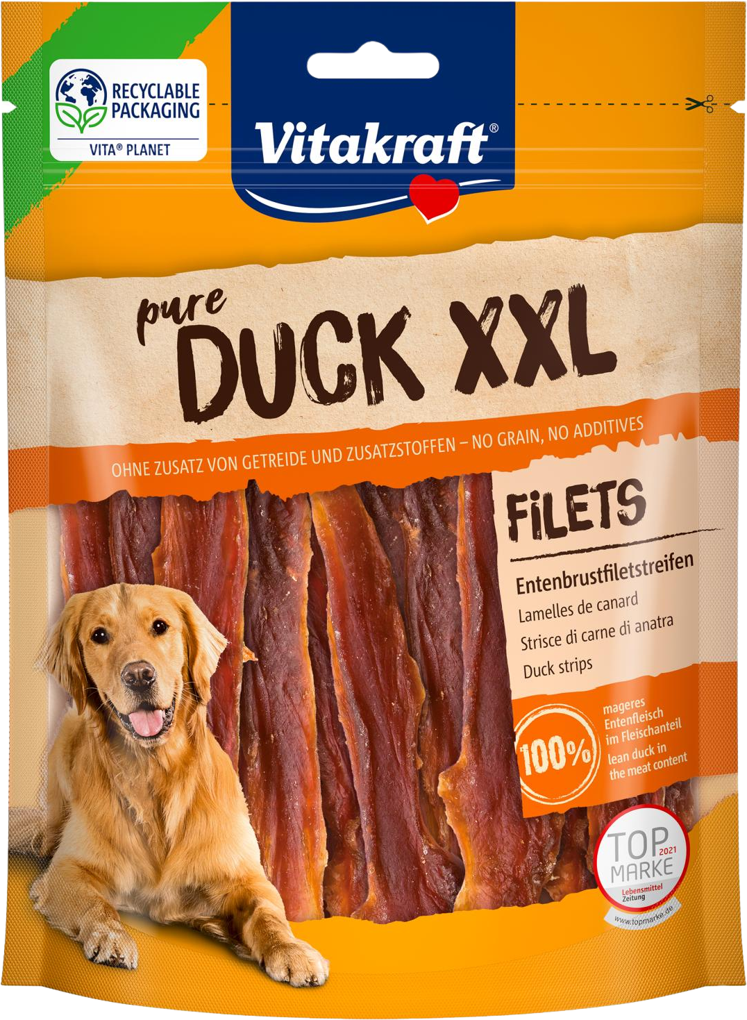 Vitakraft Duck kačacie plátky XXL 250 g