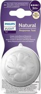 Philips Avent Cumlík Natural Response 4 stredný prietok 3m+, 2 ks