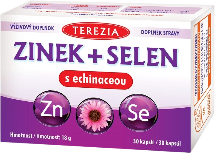 Terezia Zinok + Selén s echinaceou 30 kapsúl