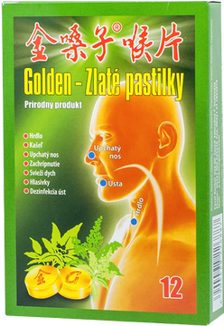 Golden Product Golden Zlaté pastilky, 12 ks