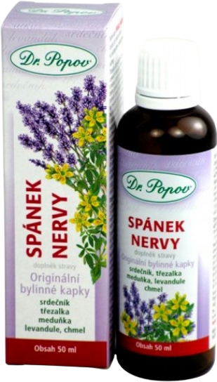 Dr.Popov Spánek-nervy Bylinné kapky 50 ml