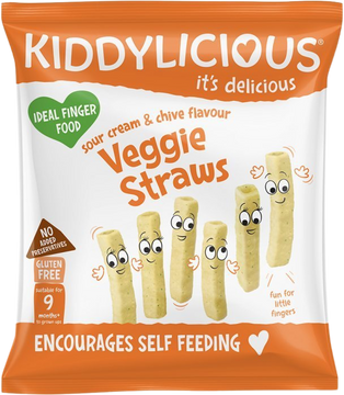 Kiddylicious Zeleninové tyčinky s príchuťou kyslej smotany a pažítky 12 g
