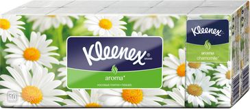 Kleenex® ® Hygienické vreckovky Family hanks - Camomile 10 ks