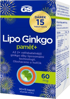 GS Lipo Ginkgo pamäť+ 105 kapsúl