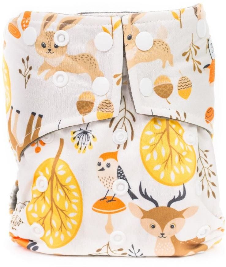 Bobánek Vrecková AIO plienka Premium patentky - Lesné zvieratká