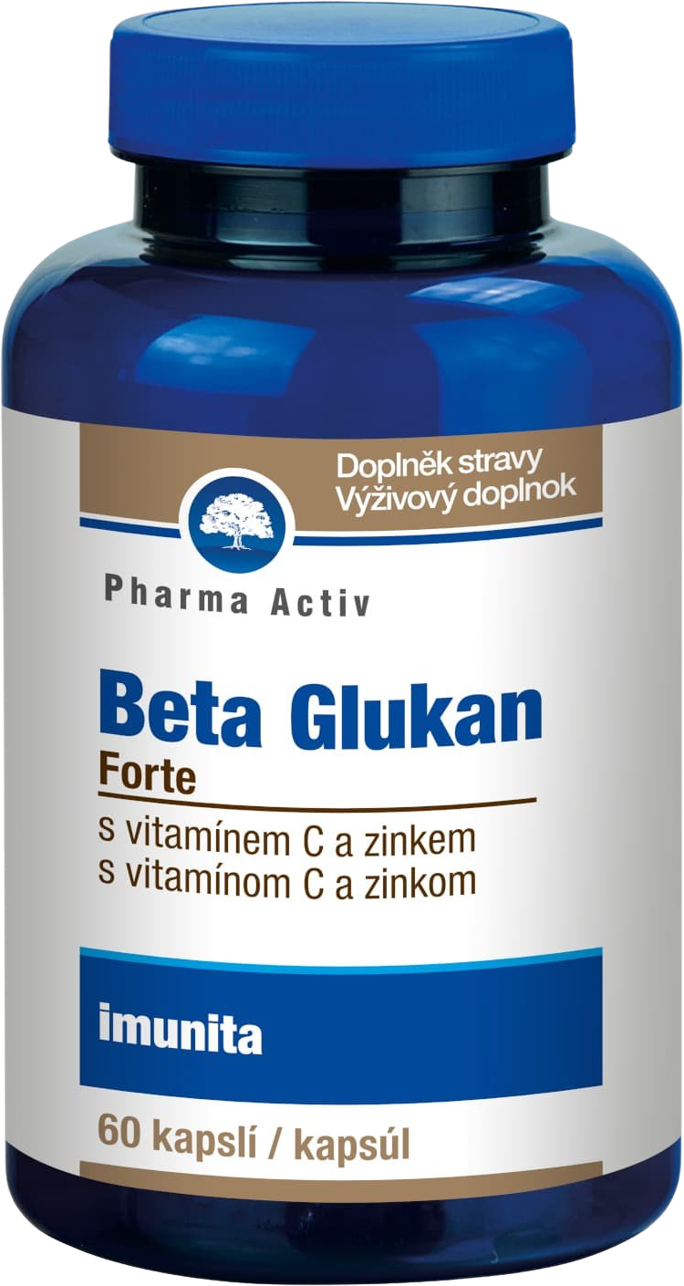 Pharma Activ BETA GLUKÁN Forte s vitamínom C a zinkom 60 kapsúl