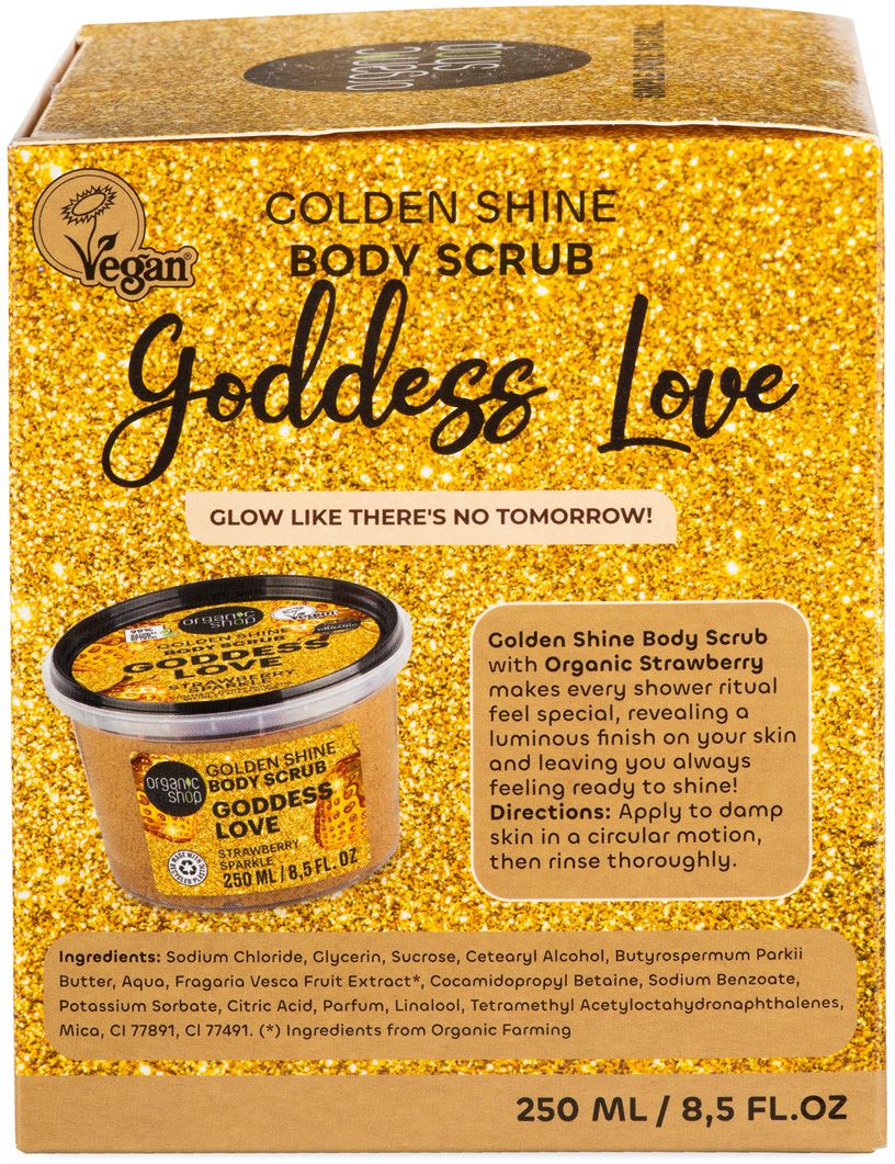 Organic Shop Glow & Celebrate Zlatý darčekový set