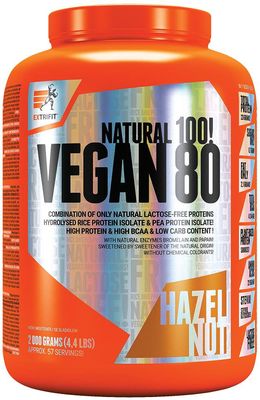 Extrifit Vegan 80 lieskový oriešok 2000 g