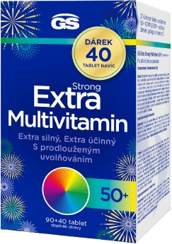 GS Extra Strong Multivitamín 50+ 130 tabliet