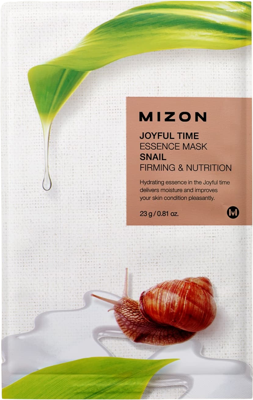 Mizon Joyful Time essence mask Snail vyživujúca plátienková maska so spevňujúcim účinkom 23 g