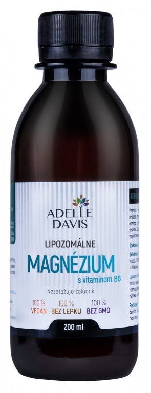 Adelle Davis Lipozomálne Magnézium s vitamínom B6 200 ml