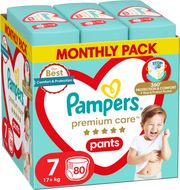 Pampers Plienkové Nohavičky Premium Care pants veľ. 7, 80 ks