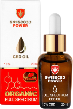 Swisscbdpower Organic Full Spectrum CBD olej 10% 20 ml