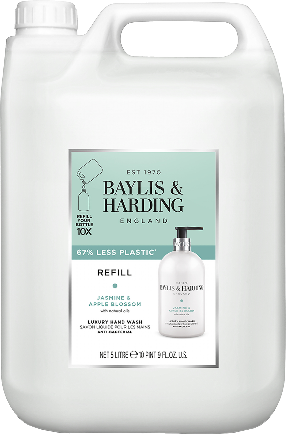Baylis & Harding Jazmín a jablkový kvet Náplň do tekutého mydla 5 l