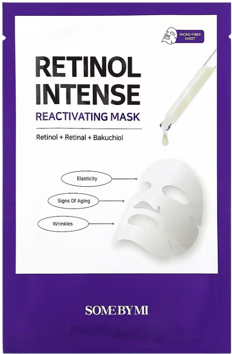Some by mi Retinol intense reactivating mask, plátienková maska s retinolom