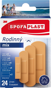 Spofaplast 3M Rodinný Mix 24 ks