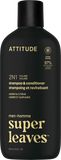 Attitude Pánsky šampón a kondicionér na objem 2v1 Super leaves Amber a Citrus 415 ml